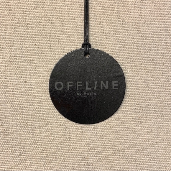 AERIE Faux Lather Tank Top Style Jumpsuit Bodysuit — LARGE — Black - Picture 8 of 8